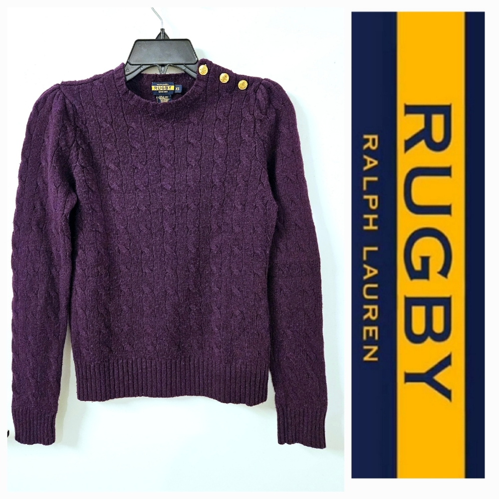 RL RUGBY Purple Sweater